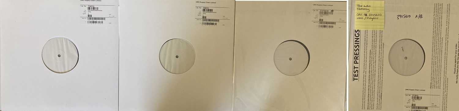 Lot 92 - THE WHO - WHITE LABEL TEST PRESSINGS OF TOMMY / QUADROPHENIA