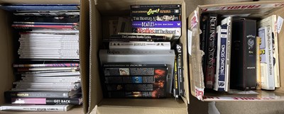 Lot 133 - THE BEATLES / ROLLING STONES - BOOKS AND MAGAZINE COLLECTION.