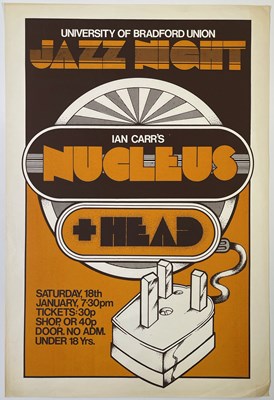 Lot 456 - IAN CARR'S NUCLEUS - ORIGINAL 1970S CONCERT POSTER.