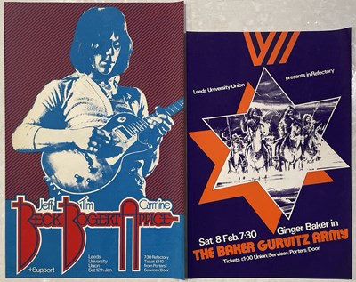 Lot 457 - JEFF BECK/GINGER BAKER - ORIGINAL 1970S POSTER PAIR.