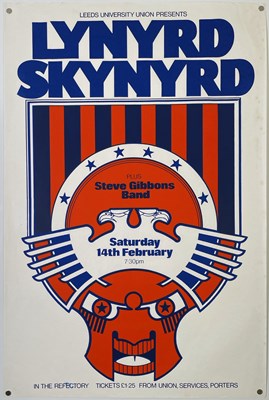 Lot 466 - LYNRD SKYNRD - ORIGINAL LEEDS CONCERT POSTER.