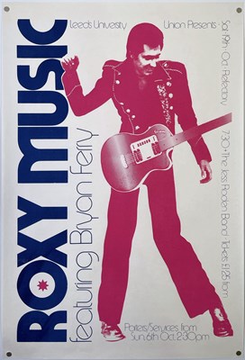 Lot 469 - ROXY MUSIC - ORIGINAL 1974 CONCERT POSTER.