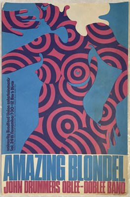 Lot 227 - AMAZING BLONDEL - ORIGINAL 1970S CONCERT POSTER.