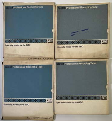 Lot 708 - THE BEATLES - PAUL MCCARTNEY / GEORGE HARRISON RADIO ONE INTERVIEW TAPE REELS.