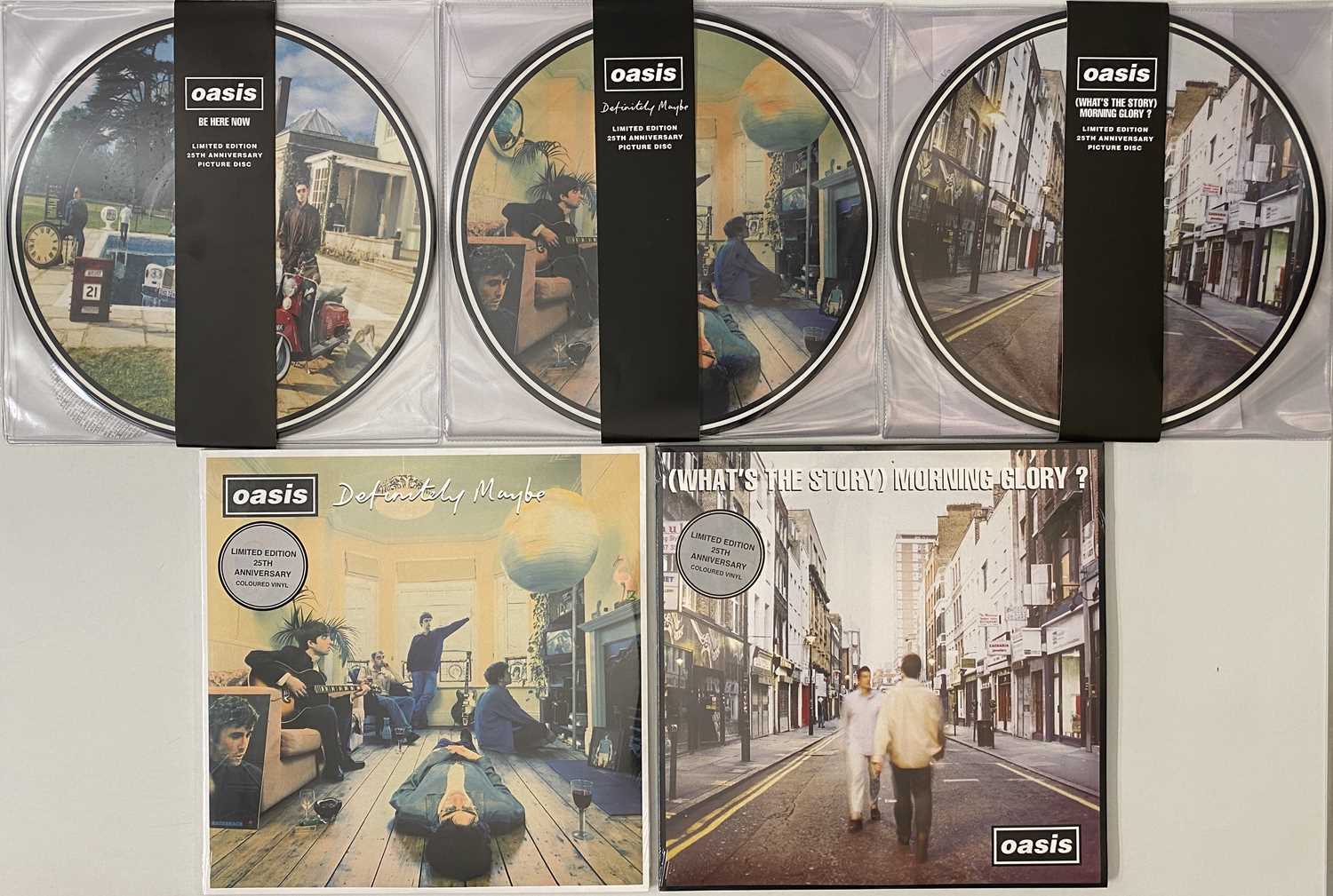 Lot 7 - OASIS LIMITED EDITION/REPRESS LOT - LP'S & PICTURE-DISCS