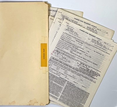 Lot 408 - WELCOME HOME CONCERT 1987 - ARTIST SIGNED CONTRACTS INC JON VOIGHT / JOHN RITTER AND MORE.