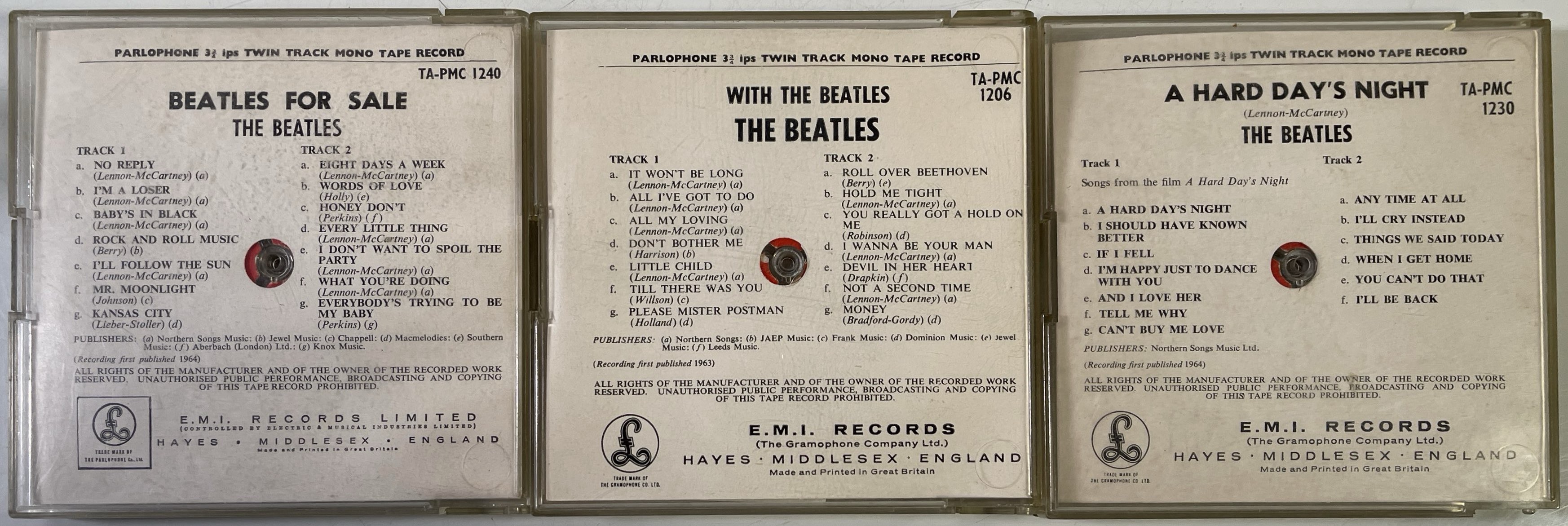 Lot 400 - THE BEATLES - COLLECTION OF THREE STUDIO