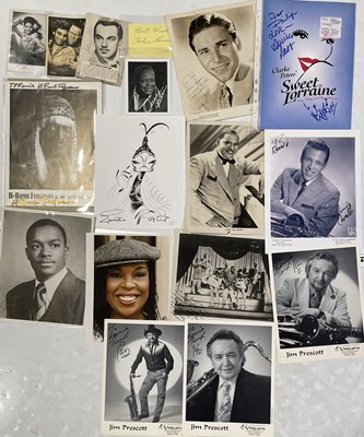 Lot 351 - JAZZ/ROCK N ROLL - SIGNED ITEMS INC OSCAR PETERSON.