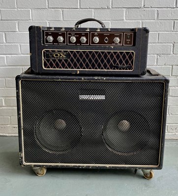 Lot 556 - JIMI HENDRIX - A VOX DEFIANT AMPLIFIER AND CABINETS USED ON THE 1967 UK TOUR.