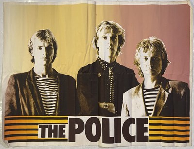 Lot 235 - THE POLICE - VINTAGE ORIGINAL LATE 1970S SCREENPRINT POSTER