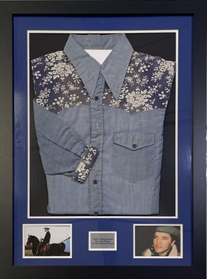 Lot 526 - ELVIS - OWNED AND WORN COWBOY SHIRT.