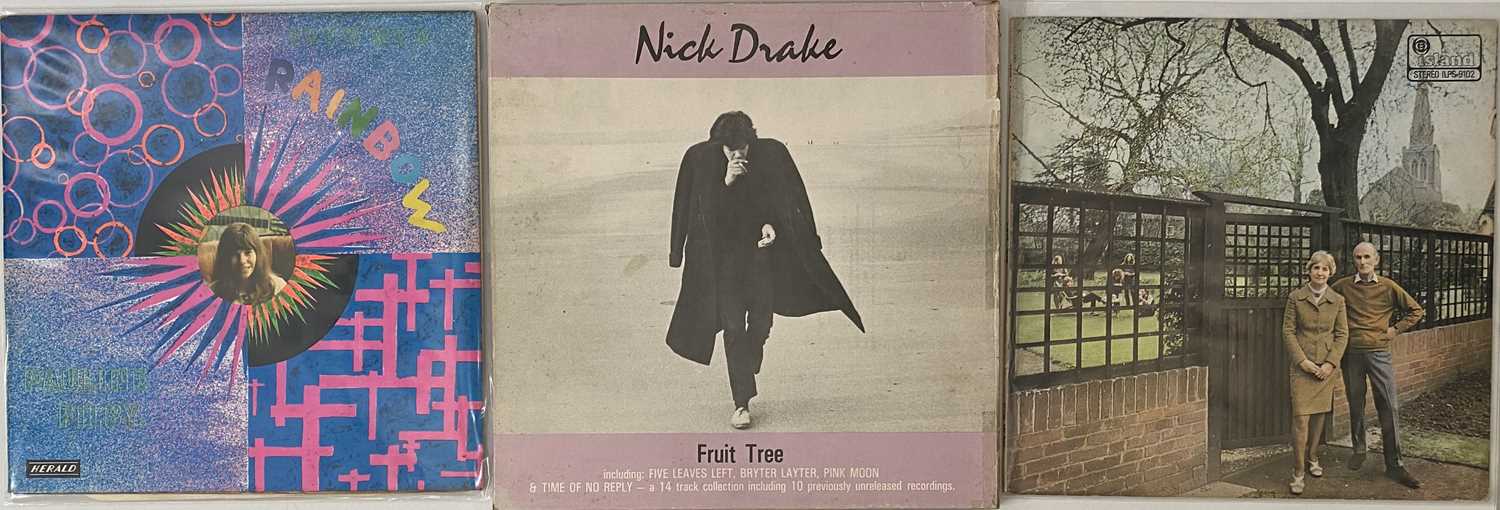 Lot 42 - UK FOLK/ACID FOLK X 3 LP COLLECTION - NICK DRAKE, FAIRPORT, PAULINE FILBY