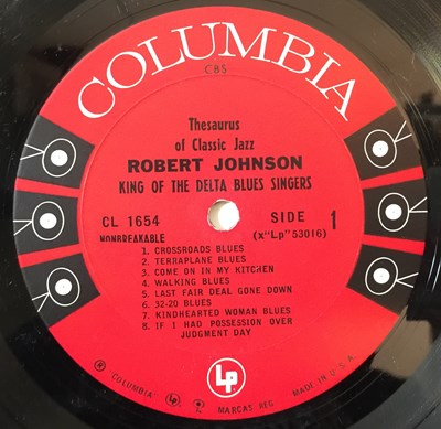 Lot 254 - ROBERT JOHNSON - KING OF THE DELTA BLUES SINGERS LP (US 6 EYE MONO - CL 1654)