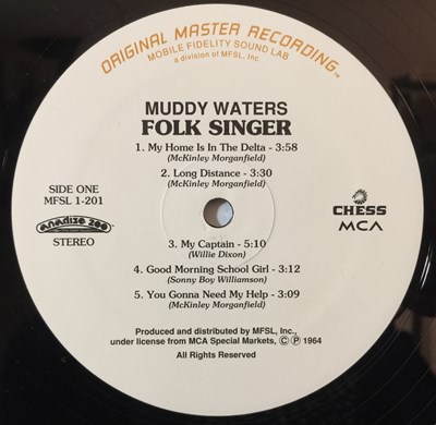 Lot 256 - MUDDY WATERS - FOLK SINGER LP (LIMITED EDITION - MFSL 1-201)