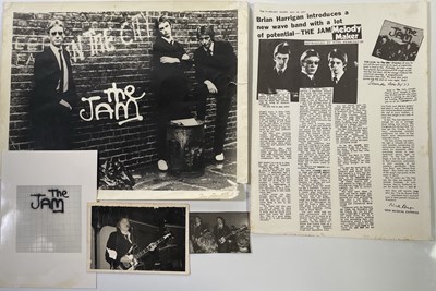 Lot 579 - THE JAM - GROUP OF ITEMS ORIGINALLY FROM THE COLLECTION OF BRUCE FOXTON.
