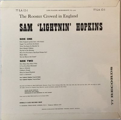 Lot 258 - SAM LIGHTNIN' HOPKINS - THE ROOSTER CROWED