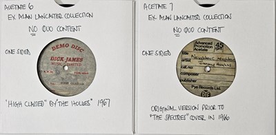 Lot 83 - THE HOLLIES/JIMMY HUGHES - ORIGINAL UK 7" ACETATE RECORDINGS