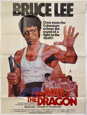 Lot 239 - BRUCE LEE - WAY OF THE DRAGON (1972) PAKISTANI FILM POSTER.