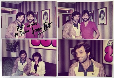 Lot 431 - GEORGE BEST - FOUR SIGNED UNPUBLISHED/CANDID PHOTOGRAPHS.