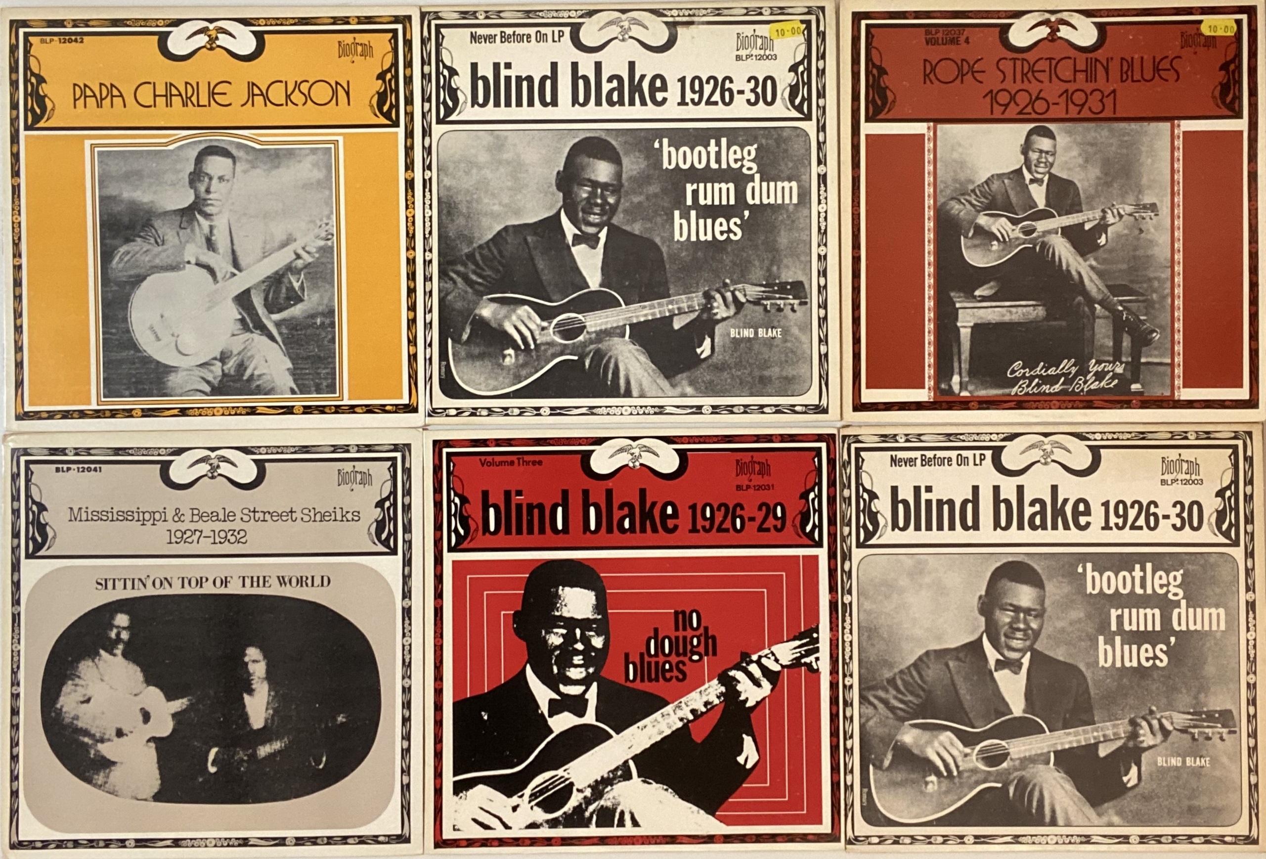 Bls Discography Lot 273 - BIOGRAPH LABEL BLUES - LP COLLECTION