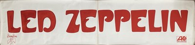 Lot 533 - LED ZEPPELIN - RARE ORIGINAL EARL'S COURT 1975 CONCERT BANNER.