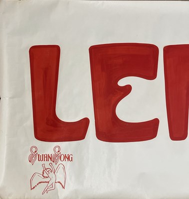 Lot 533 - LED ZEPPELIN - RARE ORIGINAL EARL'S COURT 1975 CONCERT BANNER.
