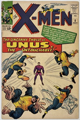 Lot 123 - MARVEL COMICS - X-MEN #8 - 'UNUS THE UNTOUCHABLE' (1964).
