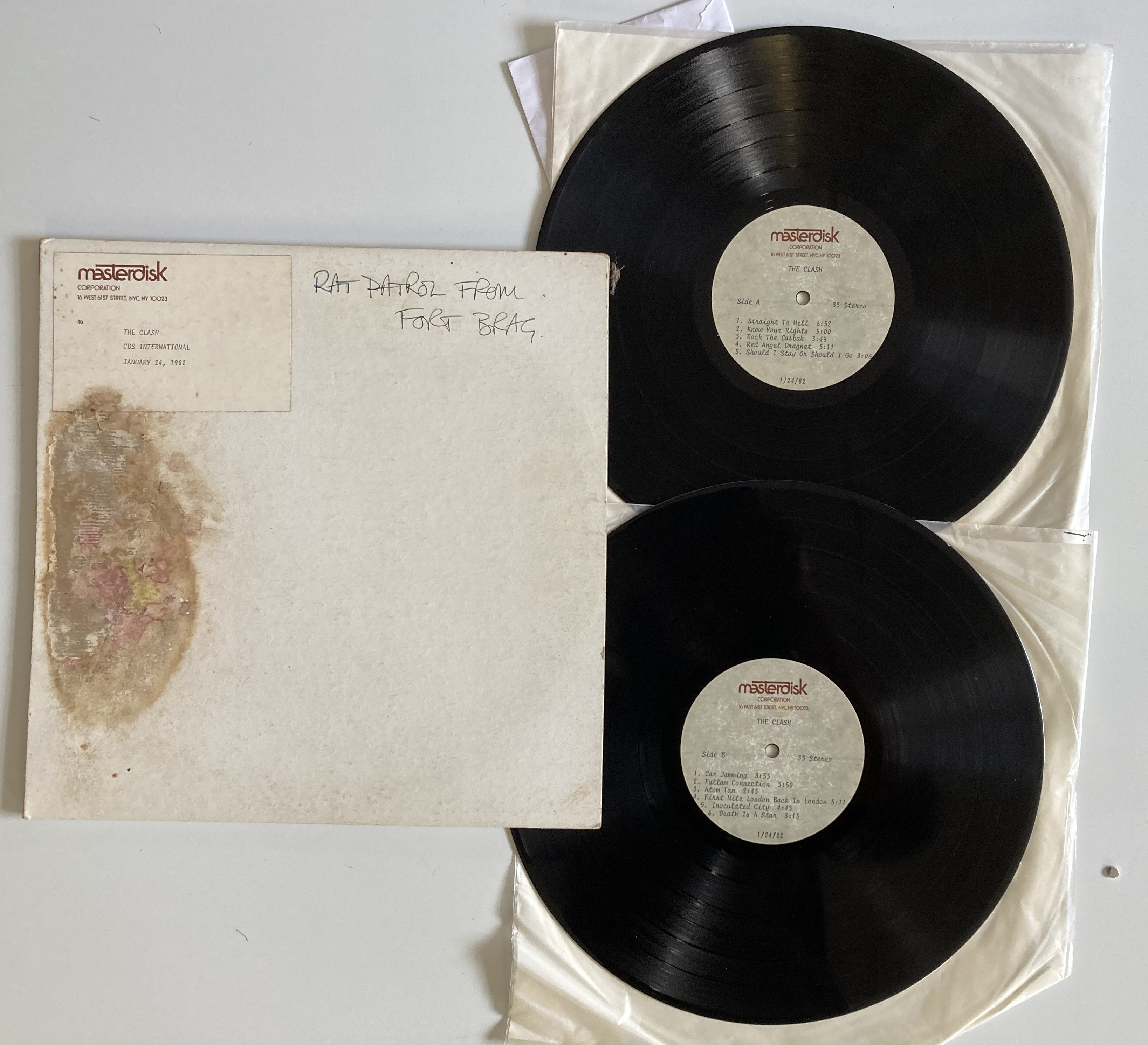THE CLASH／RAT PATROL FROM FORT BRAGG 2CD The Clash – Rat Patrol From Fort Bragg – 2 x Vinyl (Purple