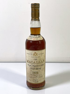 Lot 42 - THE MACALLAN - 1976 - 18 YEAR OLD SINGLE MALT.