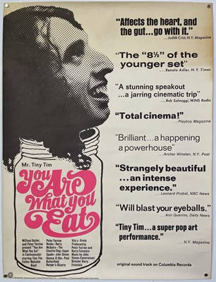 Lot 252 - COUNTER CULTURE - YOU ARE WHAT YOU EAT (1968) - US ONE-SHEET POSTER.