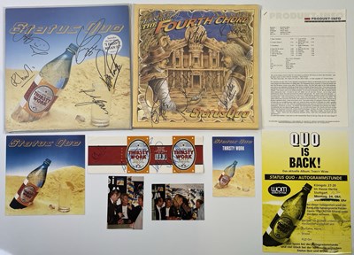 Lot 510 - STATUS QUO - FULLY SIGNED COLLECTABLE LPS.