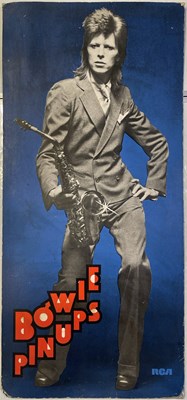 Lot 692 - DAVID BOWIE - ORIGINAL 1973 PIN UPS SHOP DISPLAY BOARD.