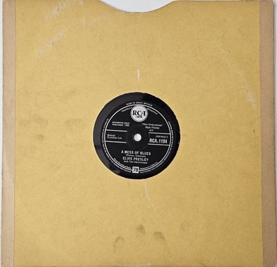Lot 196 - ELVIS PRESLEY - A MESS OF BLUES 78RPM (RCA.1194)