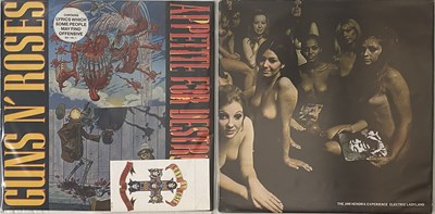 Lot 197 - GUNS N ROSES / JIMI HENDRIX - LP RARITIES