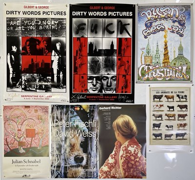 Lot 154 - EXHIBITION / ADVERTISING POSTERS / PRINTS INC BRUCE NAUMAN.