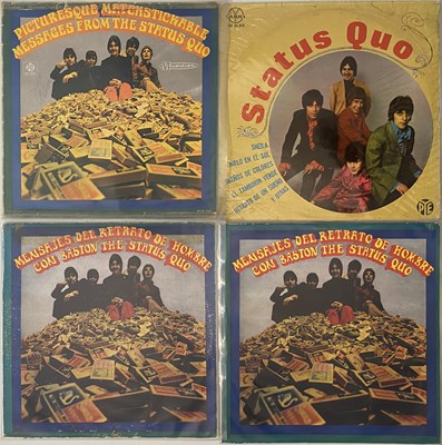 Lot 136 - THE STATUS QUO - 'PICTURESQUE MATCHSTICKABLE MESSAGES FFROM..' LP'S SOUTH AMERICAN ORIGINALS