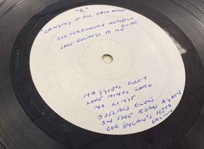 Lot 302 - BOB DYLAN - BRINGING IT ALL BACK HOME - CBS UK LP TEST PRESSING