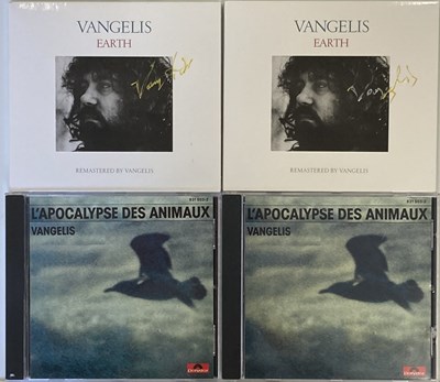 Lot 107 - VANGELIS WHITE LABEL TEST PRESSINGS AND SIGNED CDS.