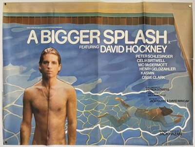 Lot 255 - DAVID HOCKNEY - A BIGGER SPLASH (1973) - ORIGINAL UK QUAD POSTER.
