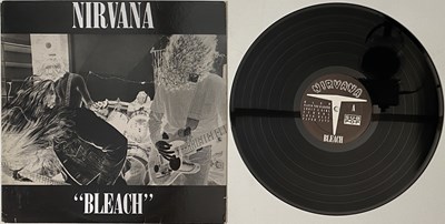Lot 214 - NIRVANA - BLEACH (US ORIGINAL STOCK BLACK VINYL - L32926)