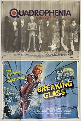 Lot 260 - THE WHO INTEREST - QUADROPHENIA (1979) / BREAKING GLASS (1980) - ORIGINAL UK QUAD POSTERS.
