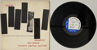 Lot 150 - HORACE PARLAN QUINTET - 'SPEAKIN' MY PIECE' BLUE NOTE 1ST USA DEEP-GROOVE