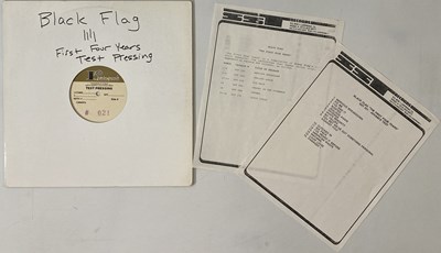 Lot 227 - BLACK FLAG - THE FIRST FOUR YEARS LP (TEST PRESSING - SST-021)