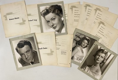 Lot 301 - 20TH CENTURY FILM STARS - ORIGINAL GLOSSY STILLS AND PUBLICITY PHOTOGRAPHS.