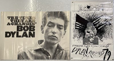 Lot 244 - BOB DYLAN - ORIGINAL 'TIMES THEY ARE A CHANGIN' POSTER.