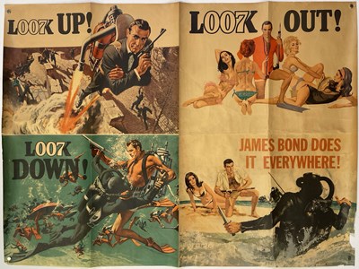 Lot 217 - JAMES BOND - RARE ADVANCE UK QUAD POSTER FOR 'THUNDERBALL' (1965).