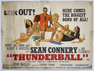 Lot 218 - JAMES BOND - ORIGINAL UK QUAD POSTER FOR 'THUNDERBALL' (1965).