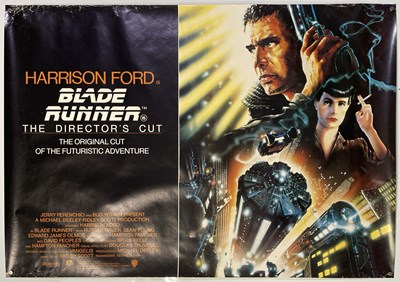 Lot 280 - BLADE RUNNER (1982) - ORIGINAL 1992 DIRECTOR'S CUT UK QUAD POSTER.