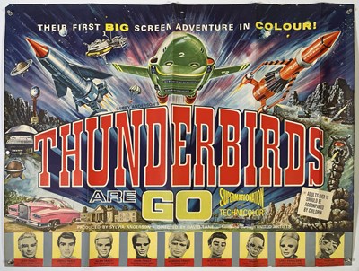 Lot 281 - THUNDERBIRDS ARE GO (1966) - ORIGINAL UK QUAD POSTER.
