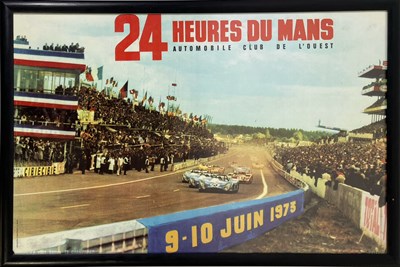 Lot 166 - MOTORSPORT - ORIGINAL 1973 LE MANS POSTER.